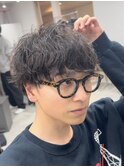 長岡シャドウパーマ緩めスパイラルパーマ波巻きパーマッシュ30代