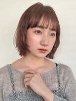 カバーヘア ブリス 上尾西口店(COVER HAIR bliss) ワンレンショートボブ/ココアベージュ似合わせブリーチなしp上尾