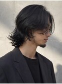 メンズパーマ サーフカール 緩めスパイラル メンズロング銀座