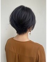 ヘアーメイクパウダー 天王寺寺田町店(Hair make powder) 大人可愛い30代40代50代ナチュラル丸みショートグレージュ