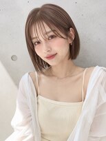 ノア 三宮店(NOA)&nbsp;【NOA】韓国切りっぱなしボブ×透明感アッシュブラウン髪質改善