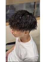 ウォルト(walt)&nbsp;栄 メンズ 強めスパイラルパーマ マッシュ