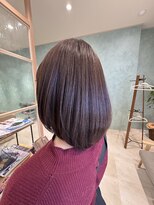 カシータフロル 岐阜北方店(Casita flor)&nbsp;岐阜/白髪ぼかし/40代/50代/前下がり/ショートボブ/北方