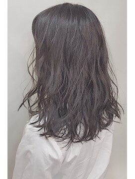 レセ 流山店(LAISSEZ) ラフ巻きミディアム×ダークアッシュ【レセ流山店】