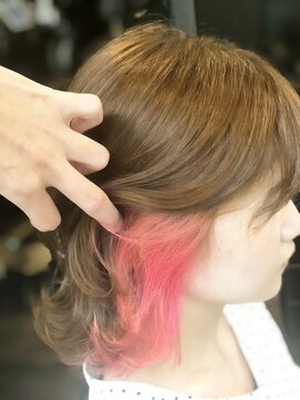 ヘアーラウンジ アルテ(hair lounge arte) ミディレイヤー with イヤリングカラー