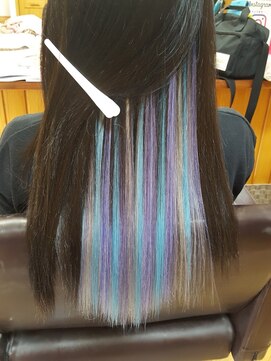 エクステンション クーチャー(Extention Cu'cha) エクステ100g 寒色系インナーカラー(^-^)