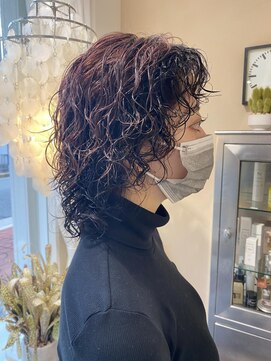 フィグバイアルテフィーチェ(fig by artefice) ウルフパーマ×ブリーチカラー