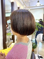 ヘアアーク(HAIR arc)&nbsp;カーキアッシュマッシュボブ【京成大久保】【奏の杜】【本八幡】