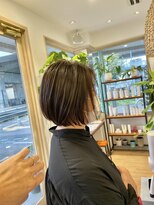 コノアラボ 守谷店(Conoah labo)&nbsp;オリーブグレージュ/グレージュカラー/白髪ぼかし/ハイライト