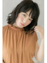 カバーヘア ブリス 大宮西口(COVER HAIR bliss)&nbsp;□黒髪ウェットヘアくせ毛風くびれミディ205★大宮10代20代30代