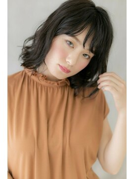 カバーヘア ブリス 大宮西口(COVER HAIR bliss) □黒髪ウェットヘアくせ毛風くびれミディ205★大宮10代20代30代