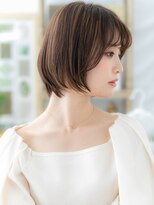 カバーヘア イヴ 戸頭店(COVER HAIR EVE)&nbsp;シースルーバング小顔前下がりマッシュボブTb4戸頭320代30代40代