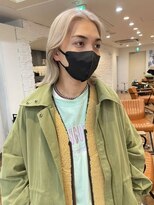 ノラキチジョウジ(NORA KICHIJOJI)&nbsp;ハイトーンカラー耳かけウルフボブフェイスレイヤーカット