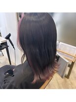 プラス ファースト ヘア(Plus 1st)&nbsp;フェイスフレーミング×インナーカラー ピンクラベンダー