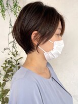 トレヘアー 京都 烏丸(tRe hair)&nbsp;ショートボブ　アッシュベージュ　ハイライトカラー