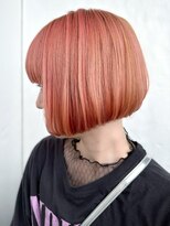 ヘアーアンドスパ フェリーチェ ミチ 野田屋町店(HAIR&SPA felice MICHI) 【feliceMICHI 石井 あすか】ピンクオレンジ ケアブリーチ