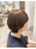 ショートスタイル/マッシュショート/ブリーチなし/ハイライト