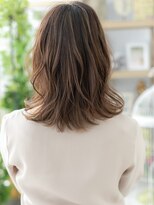 カバーヘア ブリス 上尾西口店(COVER HAIR bliss) ★ウェットヘアくびレイヤーミディアムウルフ20代30代40代★10