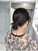タイトヘアアレンジ/お呼ばれ/ヘアセット/天神/福岡