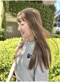 ブリーチなしWカラーで作るベージュ