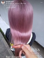 イエナ 渋谷(IENA)&nbsp;デザインカラーケアブリーチダブルカラーピンクベージュカラー