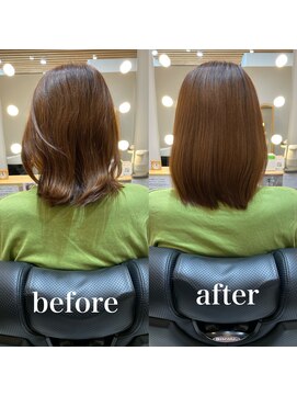 ツヤと髪 クリム(crim) 髪質改善ヘアエステ　ミディア　白髪染め　30 代、40代、２０代