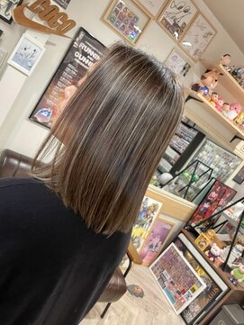 ヘア メイク ココ(hair make coco) 細めのハイライトで透明感を♪♪