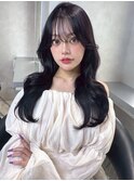 20代30代大人美人小顔ブリーチなし韓国ヘアアッシュブラック