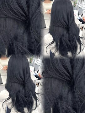 アマトウキョウスマートサロン(AMA TOKYO×Smart Salon) 韓国ヘア　透明感カラー　ブルーブラック