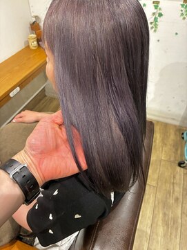 小さな美容室 ハナ(hana) 薄めに入れたラズベリーアッシュ♪