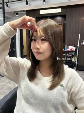 アイズ 横浜(IS) 【RIKA指名】ヘーゼルベージュ/顔周りレイヤー