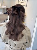 カチモリハーフアップヘア