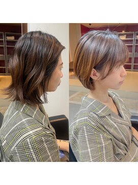 シア 春日部店(SHEER) ボブよりのショートボブ