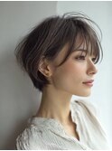 ミセスショート×白髪ぼかしカラー３０代４０代５０代６０代