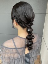 ヘアーアイストゥーレ(HAIR ICI TRE)&nbsp;ふわふわアレンジ結婚式アレンジ銀箔アレンジ