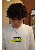 メンズ波巻きスパイラルパーママッシュ刈り上げケアパーマ岡山