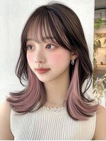 ネハス 名古屋栄店(nehus.)&nbsp;インナーカラー/ブリーチカラー/レイヤーカット/ダブルカラー