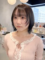 ロンドアジュール 横浜(Lond azur)&nbsp;ミニボブレイヤー/レイヤーカット/ウォームベージュ/顔周り/横浜