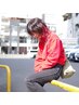ケアブリーチ+ケアカラー+8stepシナジートリートメント(デトックス込み)個室