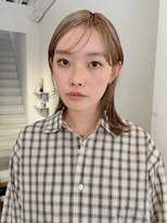 ナリー(Nary) オイルでまとまる 艶感ベージュミディアムスタイル