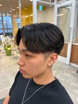 ルースト 南堀江店(ROOST)&nbsp;MEN'S/リバースセンターパート/ニュアンスパーマ/南堀江
