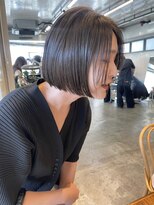 エインアンリー 明治神宮前(AIN.ANLY.)&nbsp;ミニボブ、大人ボブ、オリーブカラー、オリーブカラー暗め