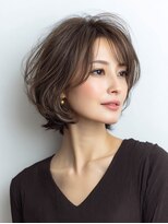 Heart's美人設計と白髪ぼかし専門店 青山表参道店 脱白髪染め/ショートヘア【ハーツ】&nbsp;白髪ぼかし脱白髪染め似合わせショートボブ40代50代60代