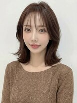 カバーヘア アカデミー 北浦和西口店(COVER HAIR ACADEMY)&nbsp;秋カラーブリーチなし韓国風くびれミディ小顔レイヤーp北浦和