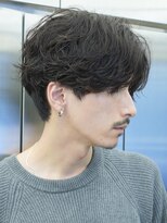 フィフス 大分(fifth)&nbsp;大分シャドウパーマメンズカットラウンドマッシュツーブロック