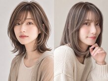 アース コアフュール ボーテ 成田店(EARTH coiffure beaute)の雰囲気（白髪ぼかし　ハイライト★白髪が染めを卒業して、上品スタイルへ）
