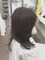 ヘアデザイン ラポール 茨木店(hair design Rapport)&nbsp;外国人風プラチナセピアアッシュカラー/愛されフェミニンロング