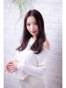 ヘアーアートシフォン 池袋西口店(Hair art chiffon) マッシュセンターパートインナーカラースパイラルイルミナカラー