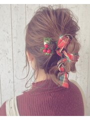 ＊・。＊*TRIBE*＊。・＊*簡単ヘアアレンジ　Christmas＊*