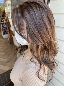 ヘア メイク ココ(hair make coco) ホイルで造るくすみベージュ♪